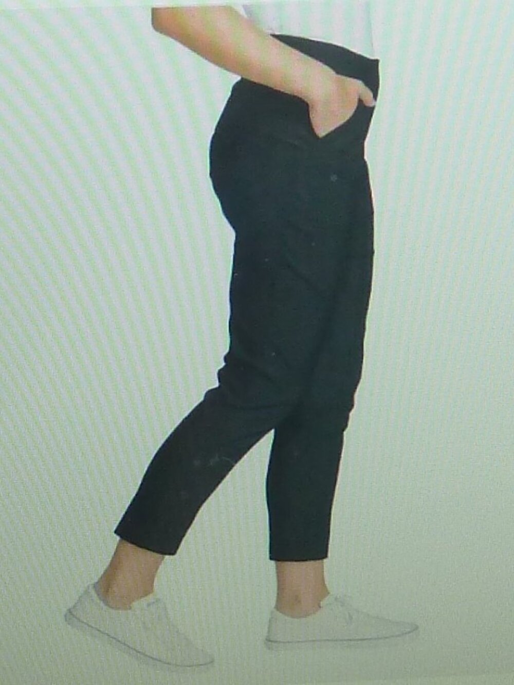 Eddie Bauer Womens Horizon Straight Ankle Pants Size 8 Black
